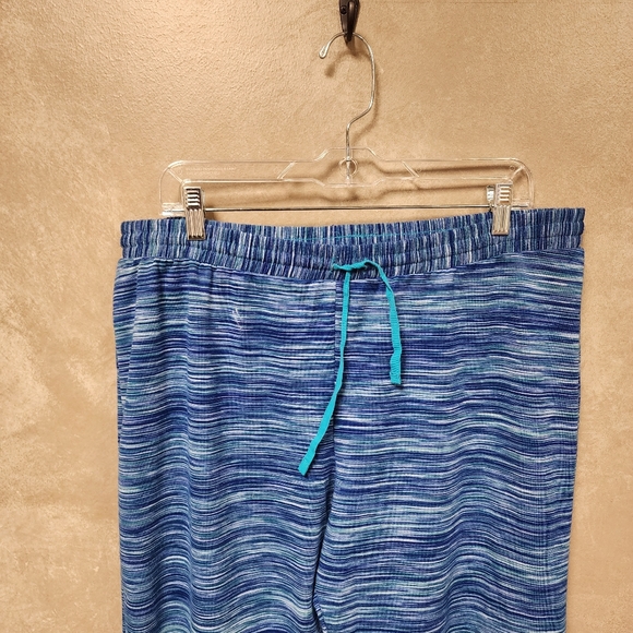 Karen Neuburger Live Love Lounge Blue Heather Striped Pajama Pants Size XL - Picture 4 of 9